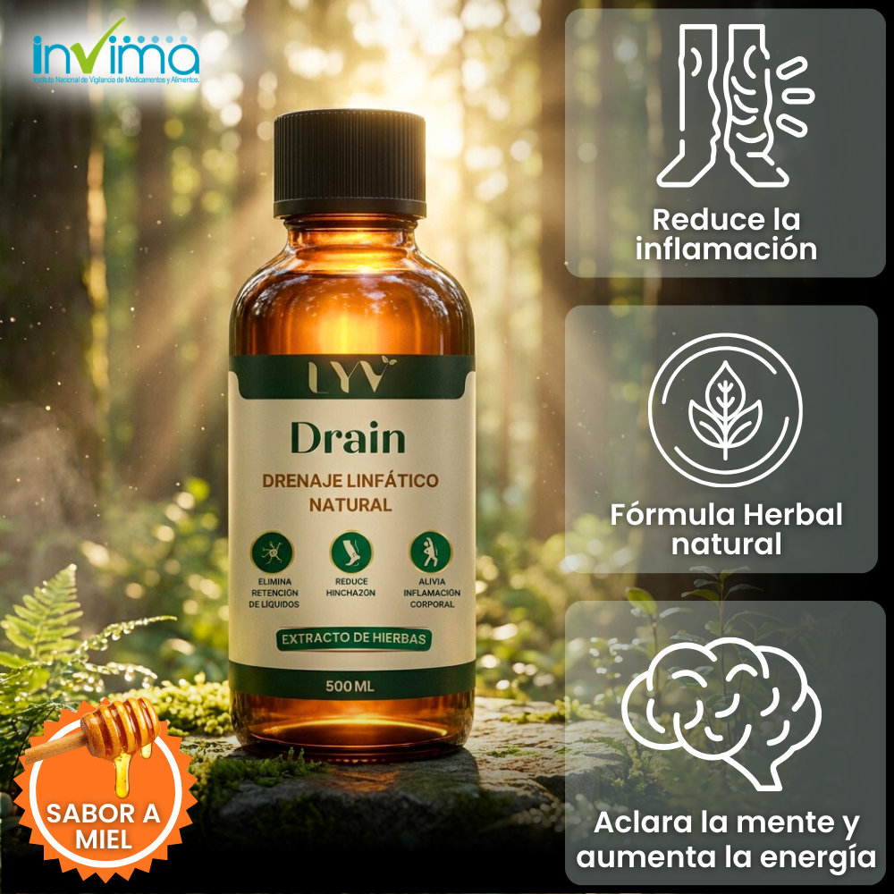 Drain: Extracto natural para el Drenaje Linfático